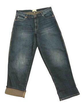 DL1961 Thea Boyfriend Jeans Size 27 Dark Wash Cotton Blend